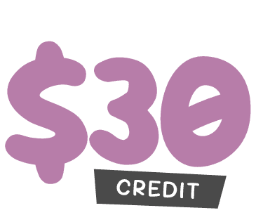 $30 Credit - Groom Punch Card
